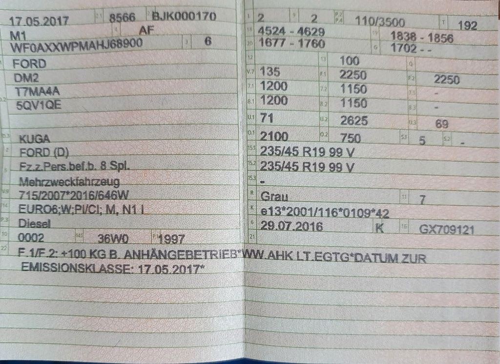 نمای دیگر فورد کوگا چهار چرخ محرک 2,0 دیزل