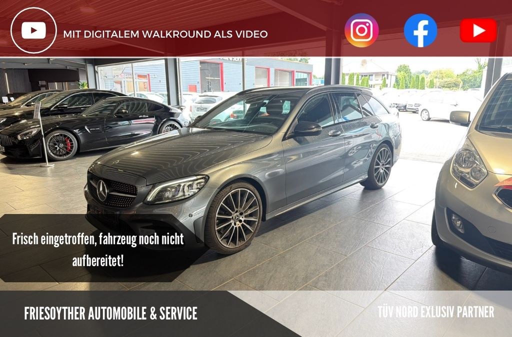 مرسدس بنز C 300 d AMG لاین مالتی بیم AHK نایت دوربین عقب