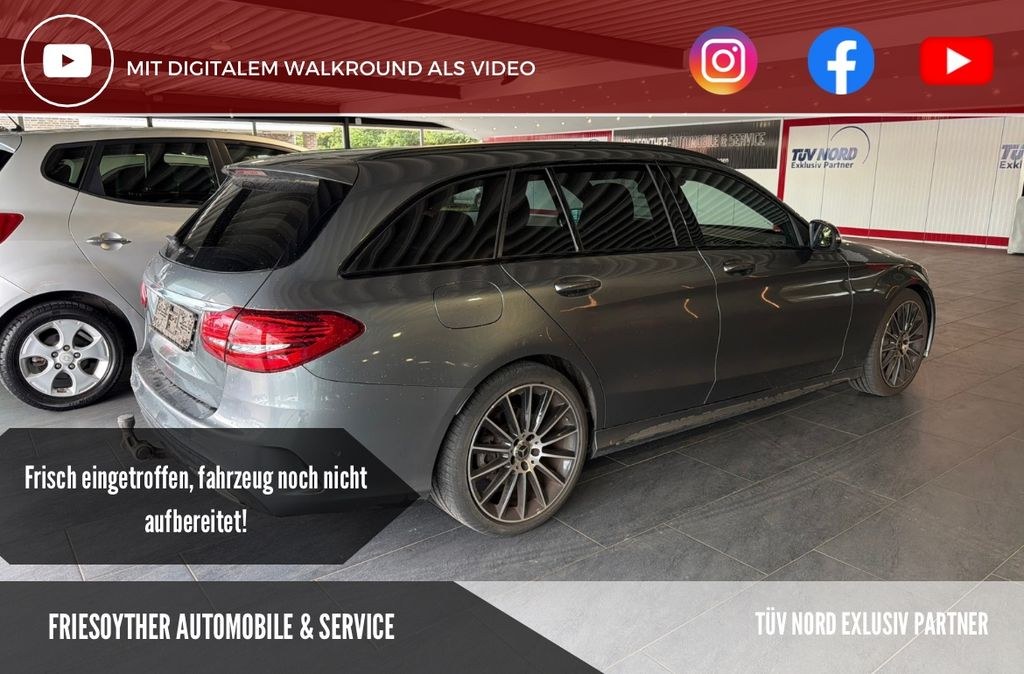 نمای دیگر مرسدس بنز C 300 d AMG لاین مالتی بیم AHK نایت دوربین عقب