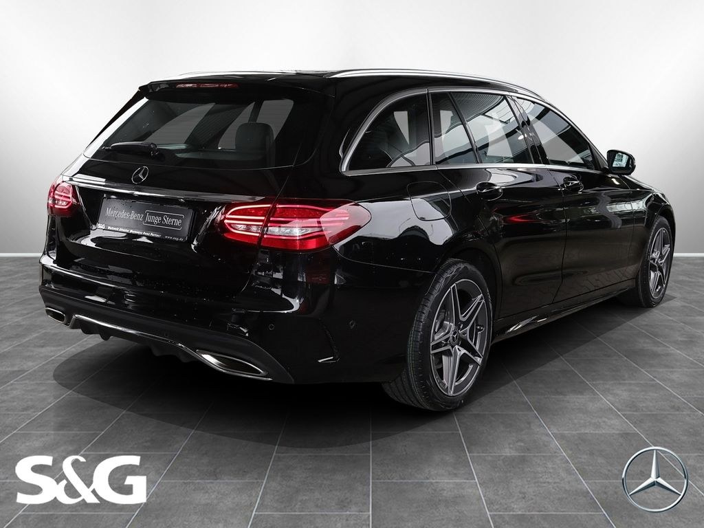 نمای دیگر مرسدس بنز C 200 T AMG قلاب یدککش+نقطه کور+دوربین+MBUX+LED+18 اینچ
