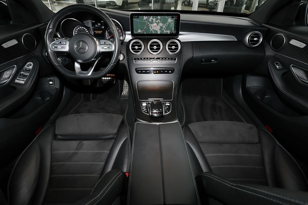 نمای دیگر مرسدس بنز C 200 T AMG قلاب یدککش+نقطه کور+دوربین+MBUX+LED+18 اینچ