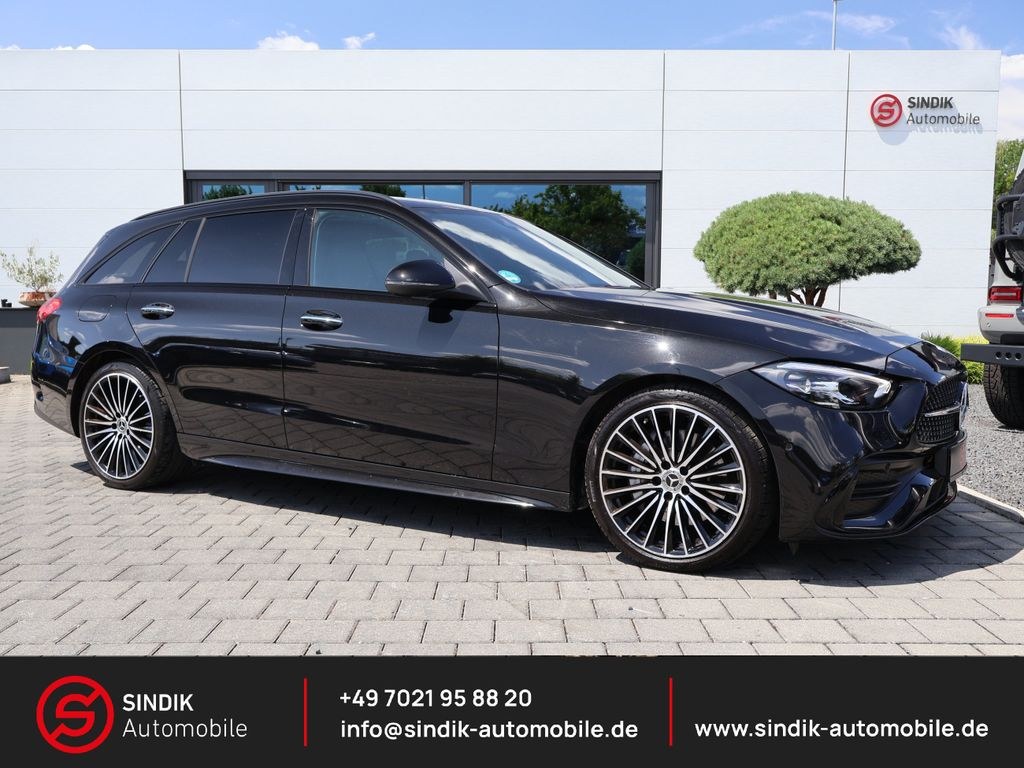 مرسدس بنز C 220 d T AMG لاین-نایت پک-کی گو-دوربین-آمبینت