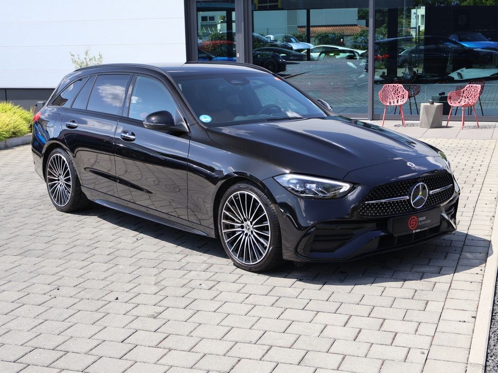 نمای دیگر مرسدس بنز C 220 d T AMG لاین-نایت پک-کی گو-دوربین-آمبینت