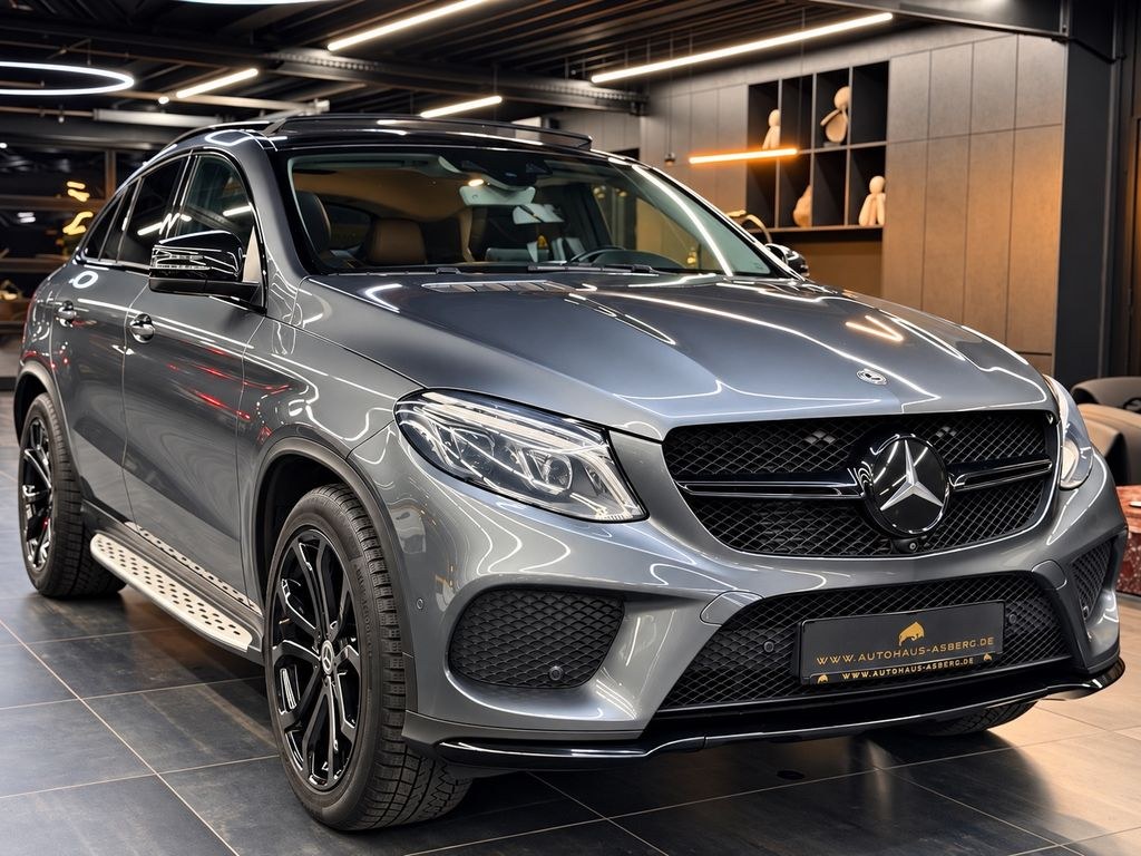 مرسدس بنز GLE 350d 4M. کوپه AMG/پانو/H&K/نایت/360°/AHK
