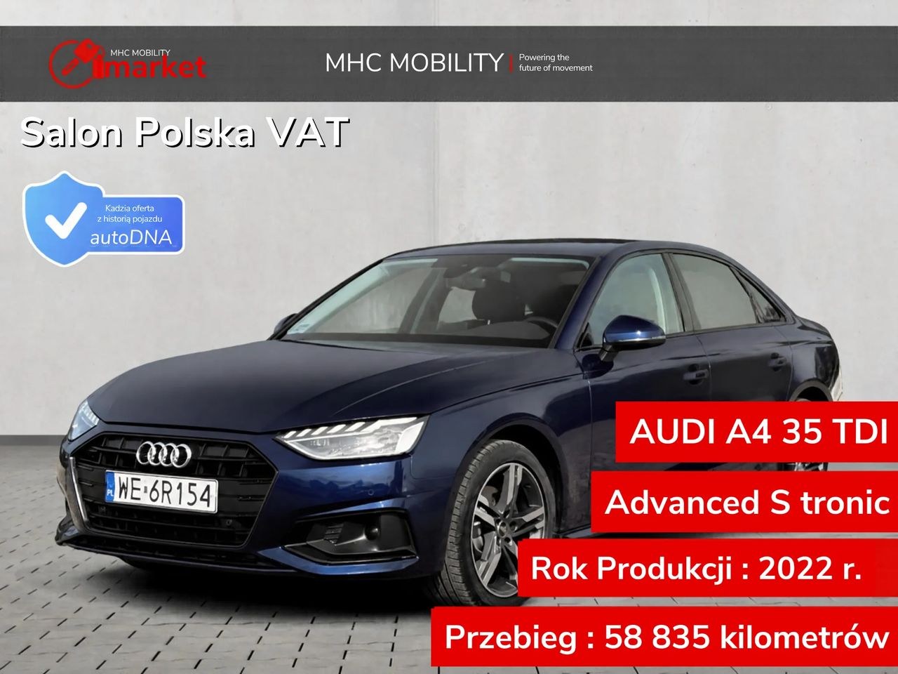 آئودی A4 لیموزین 35 TDI mHEV ادونس S tronic